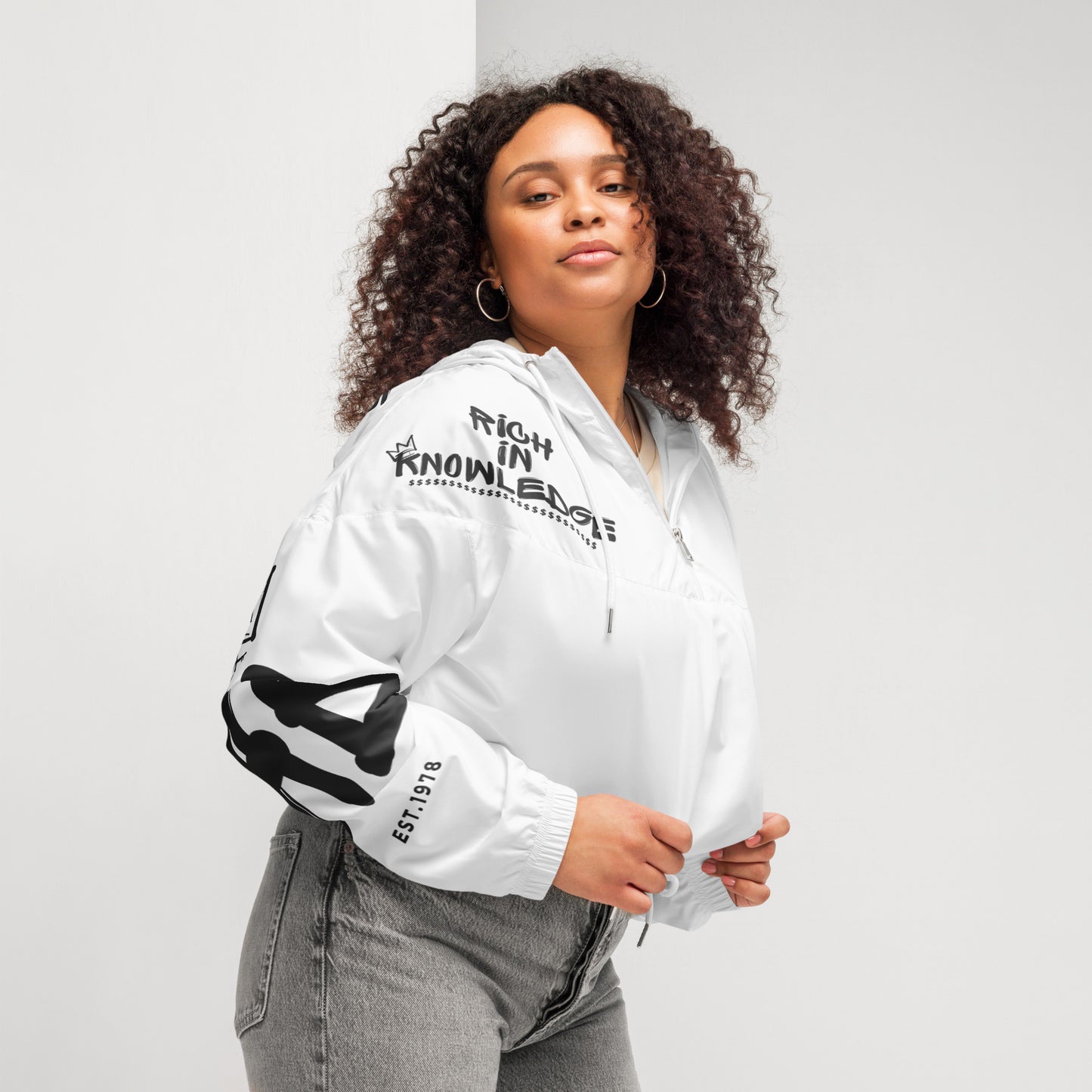 Abundance Mix Women’s cropped windbreaker