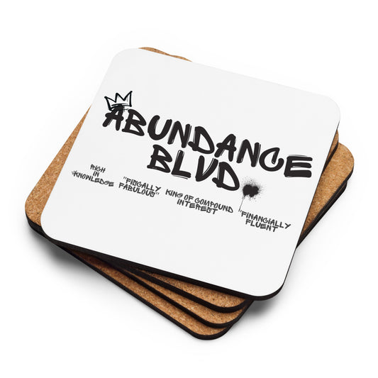 Abundance Cork-back coaster